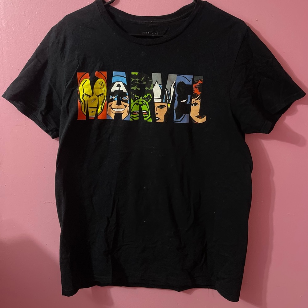 Plain Black Marvel Tee